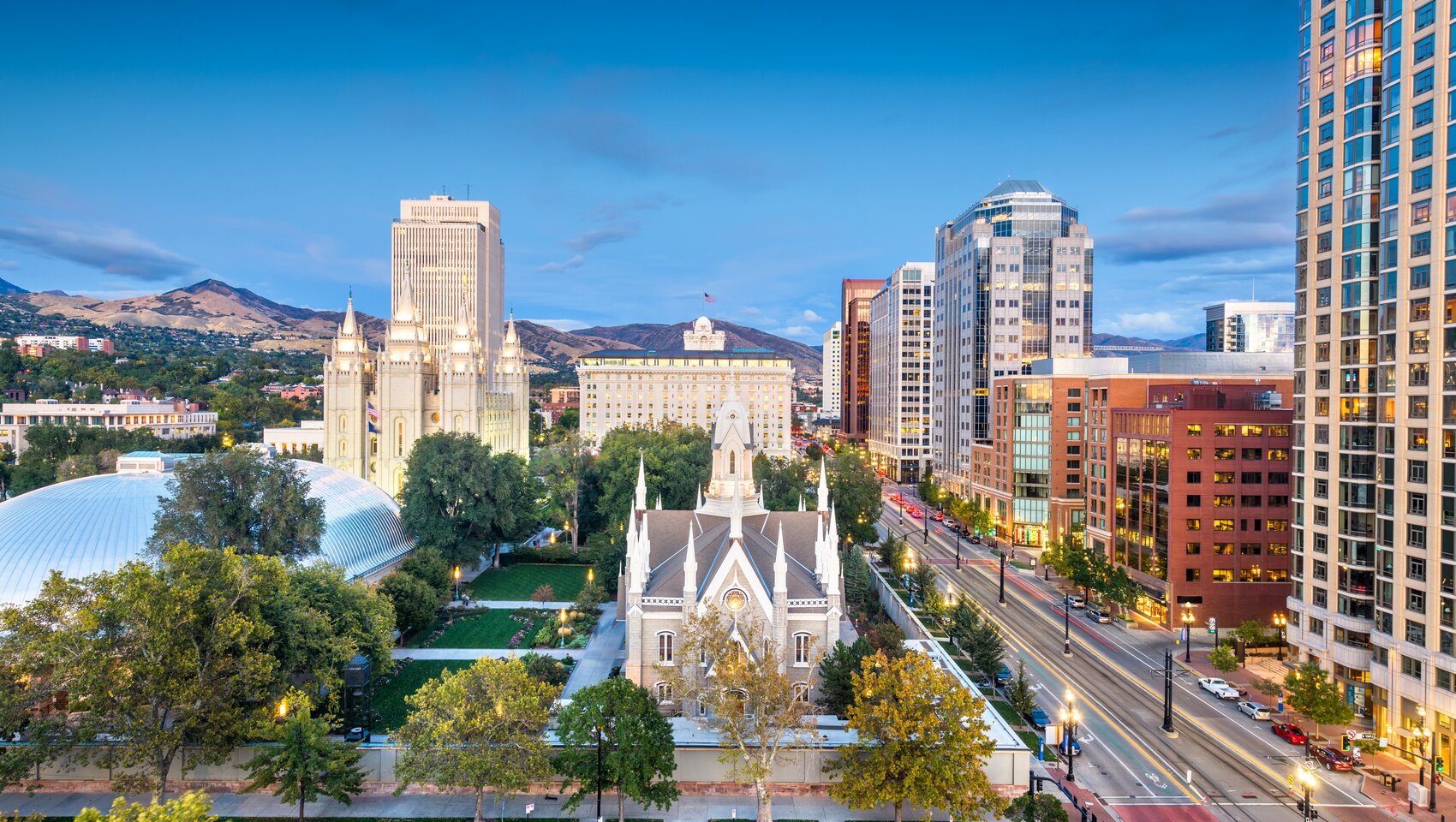 Temple Square in Salt Lake City